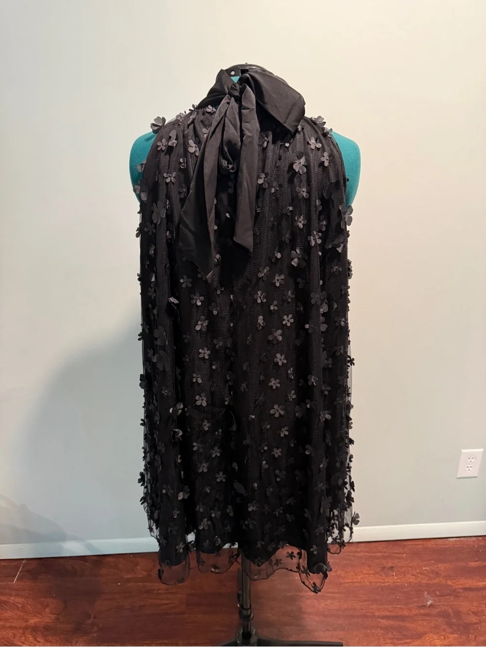 Chic Soul Black Floral Mini Dress - Picture 3 of 4